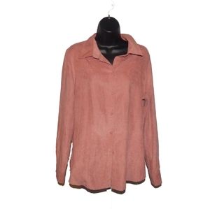 New York and Company "Suede Look" Top XL